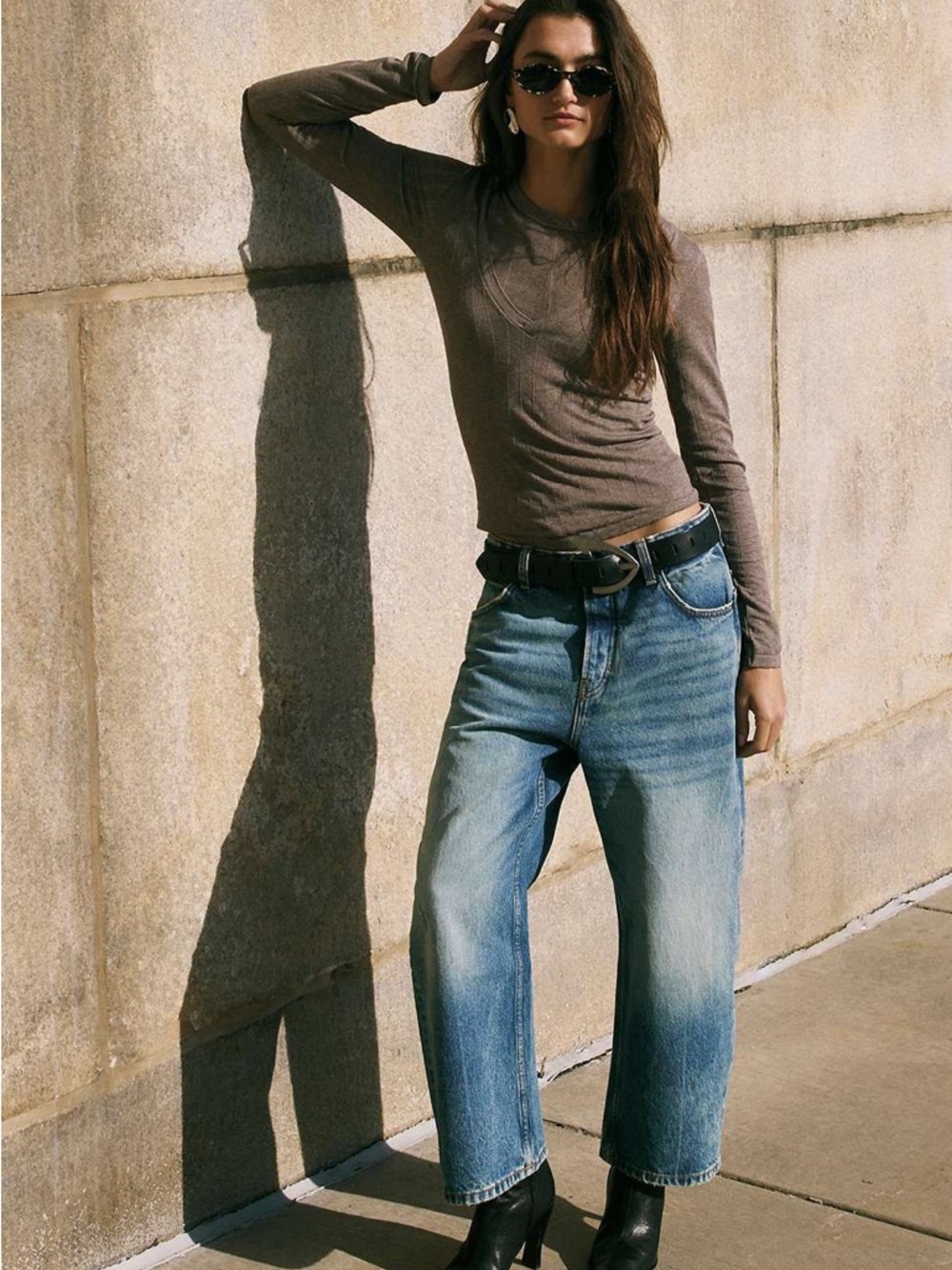 Free People We The Free Deep Trance Dropped Boyfriend Jeans